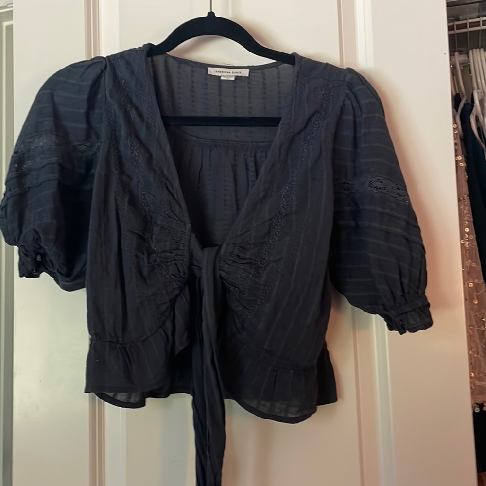 AE Tie front blouse